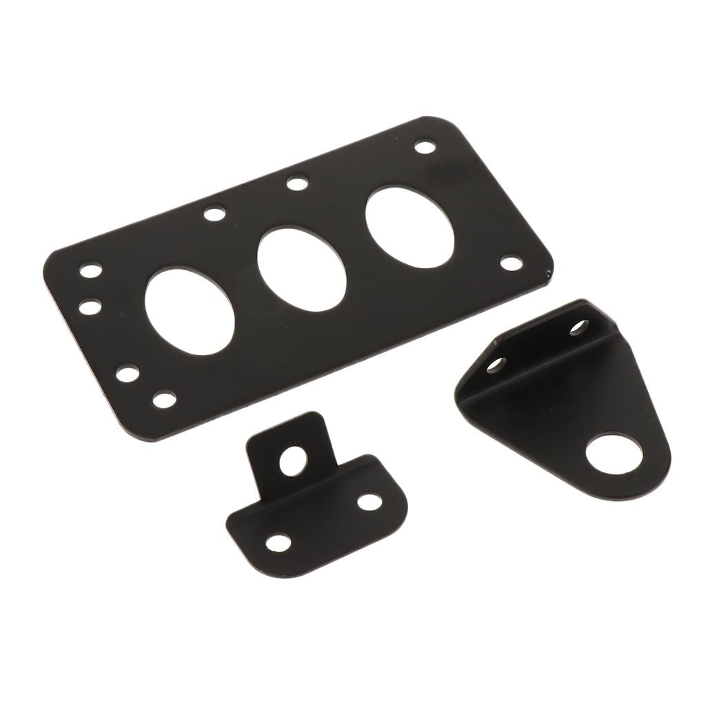 Motorcycle Rear License Mount Plate Retro Style Number Holder Frame Bracket