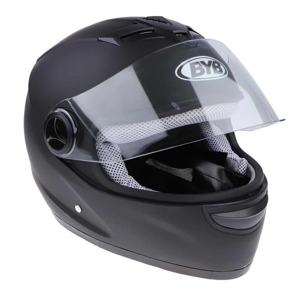 Anti-fog Full Face Motorcycle Helmet for Motorcycles Matte Black