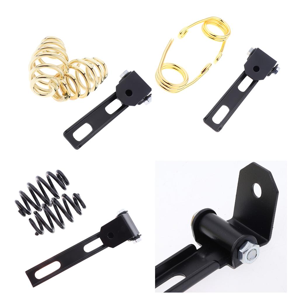 Universal Motorcycle Spring Seat Cushion Brackets Riser Mounts Golden