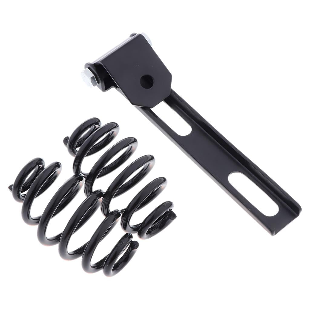 Universal Motorcycle Spring Seat Cushion Brackets Riser Mounts Black