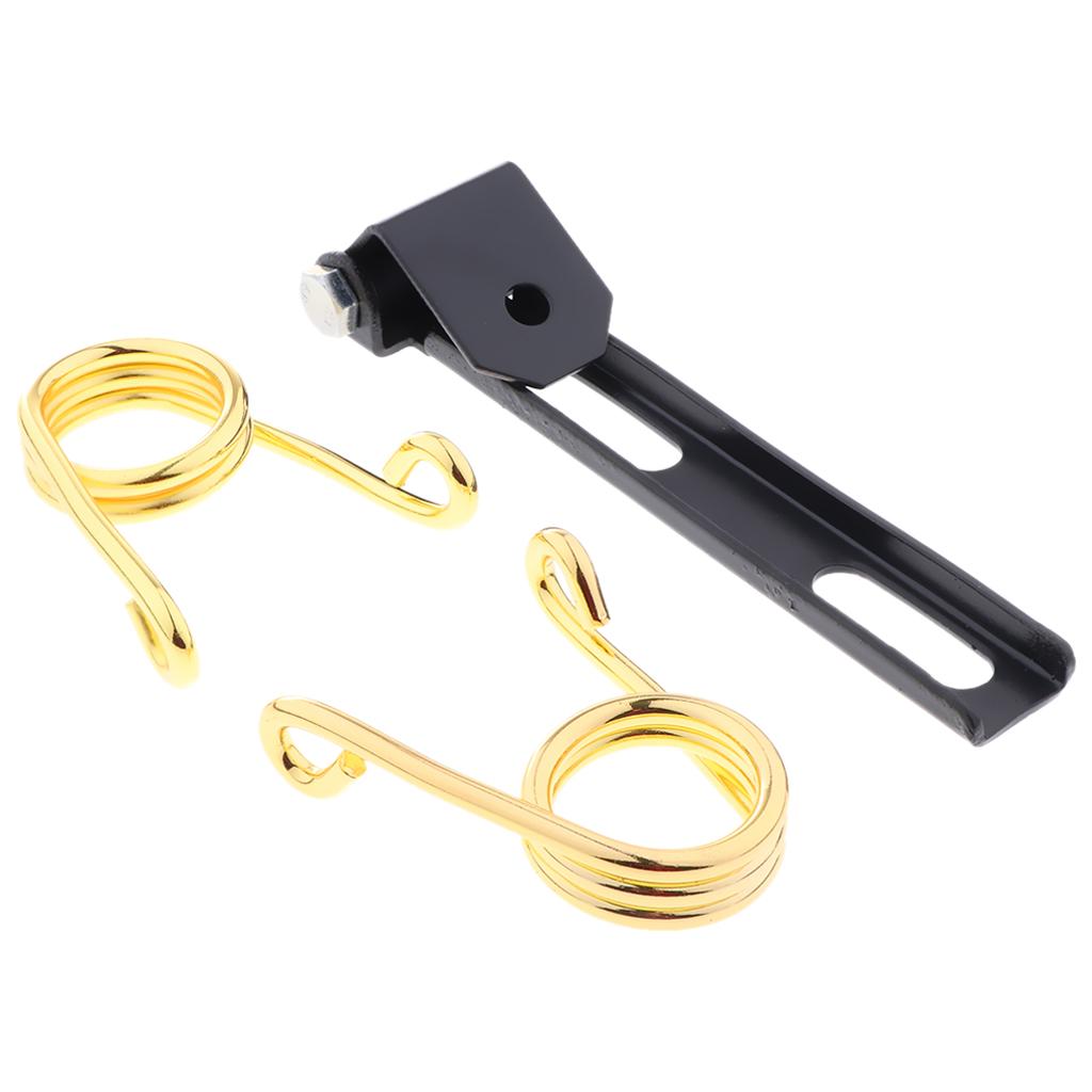 Universal Motorcycle V Spring Seat Cushion Brackets Riser Mounts Golden