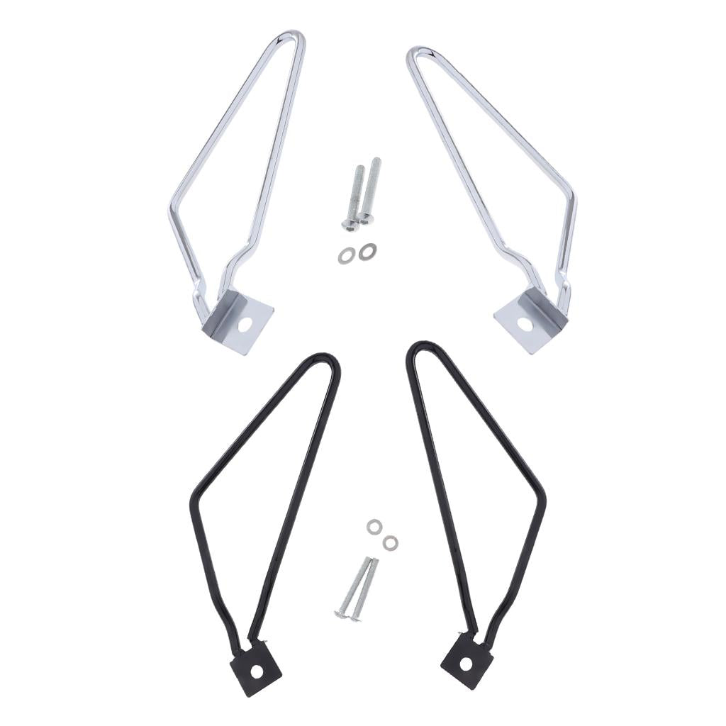 Saddle Bag Support Bars Mount Bracket for Harley Sportster XL883/1200 Black