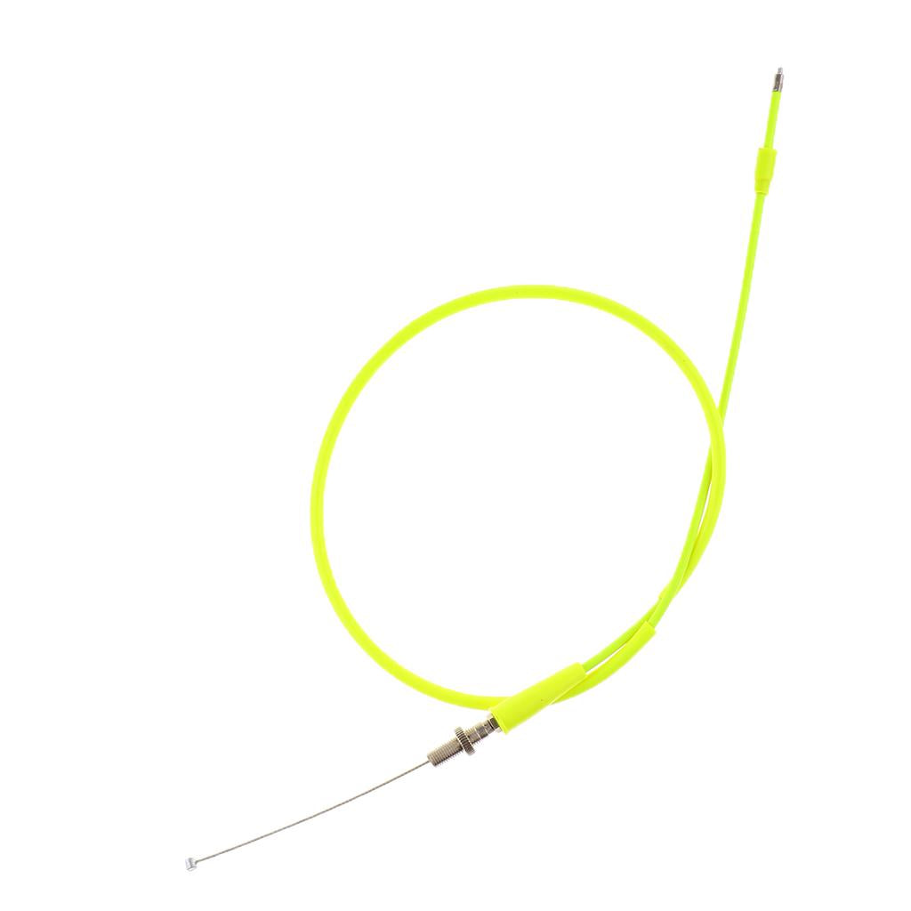 Throttle Cable Wire Assembly Universal Stainless Braided Steel Yellow
