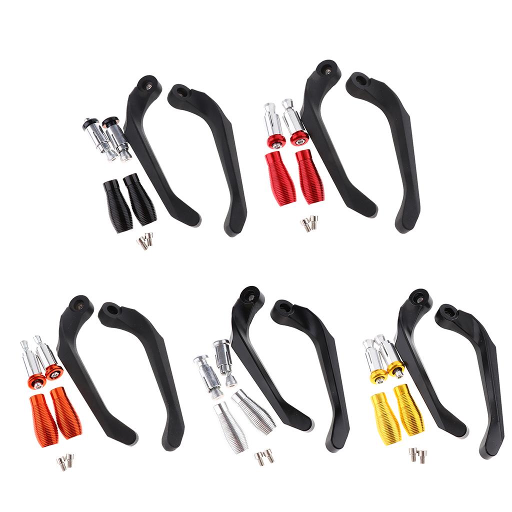 Aluminum Motorbike Brake Clutch Levers Protector Guard for Yamaha R3 Orange