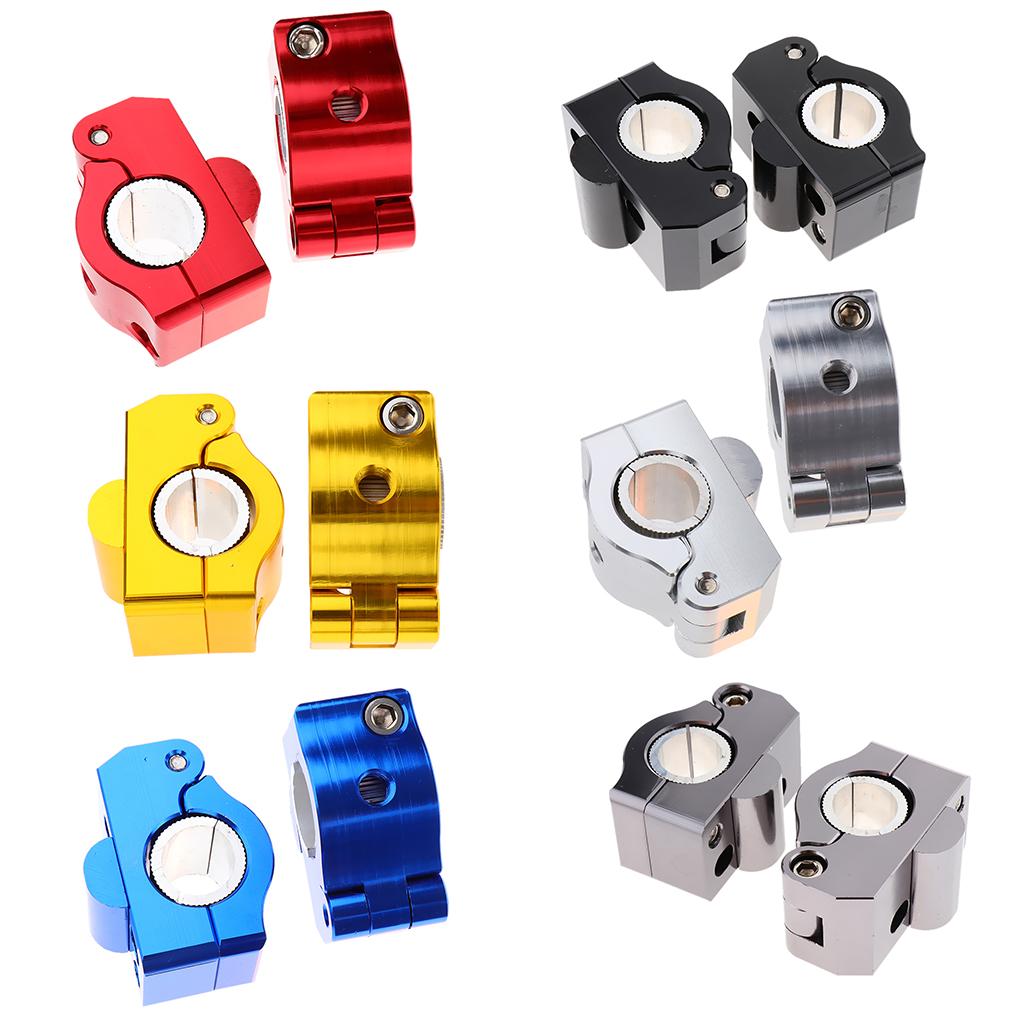 22-28mm Universal Motorcycle Handlebar Fat Bar Riser Mount Clamp Red