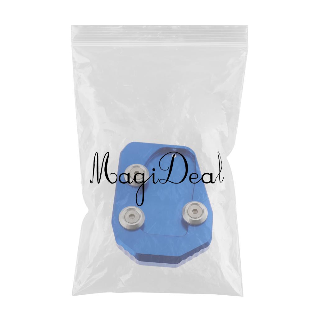 Motorcycle Kickstand Side Extension Plate Pad for Yamaha MT-09 13-16 Blue