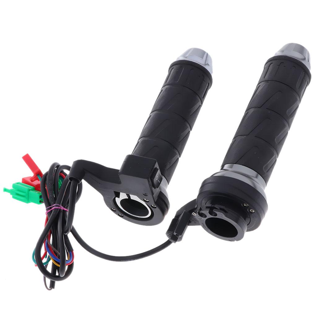 2pcs 12V Electric Heated Handlebar Grips Universal Fit for Most of 7/8 inch (22mm) Motorcycle ATV Scooter Handlebars
