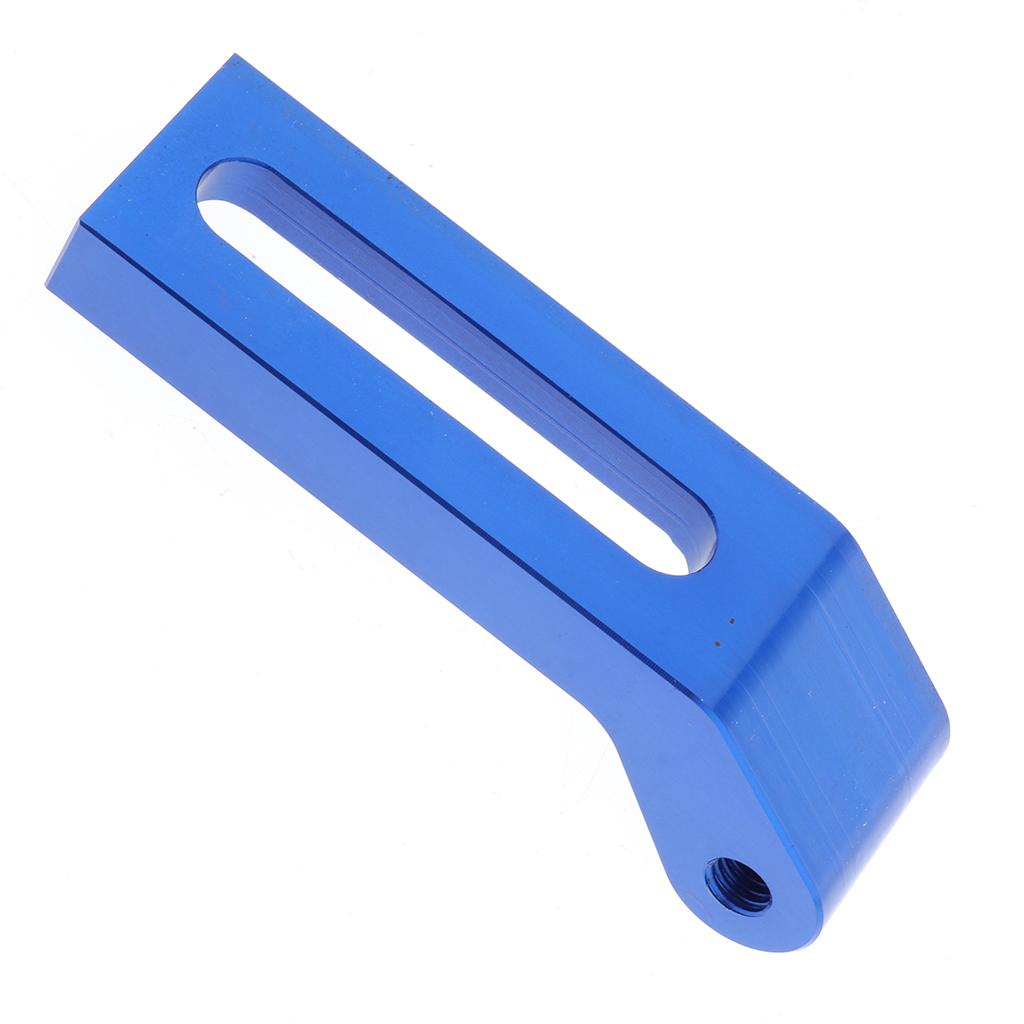 Motorcycle License Plate Holder Frame Bracket with 3 LED Tail Light Blue