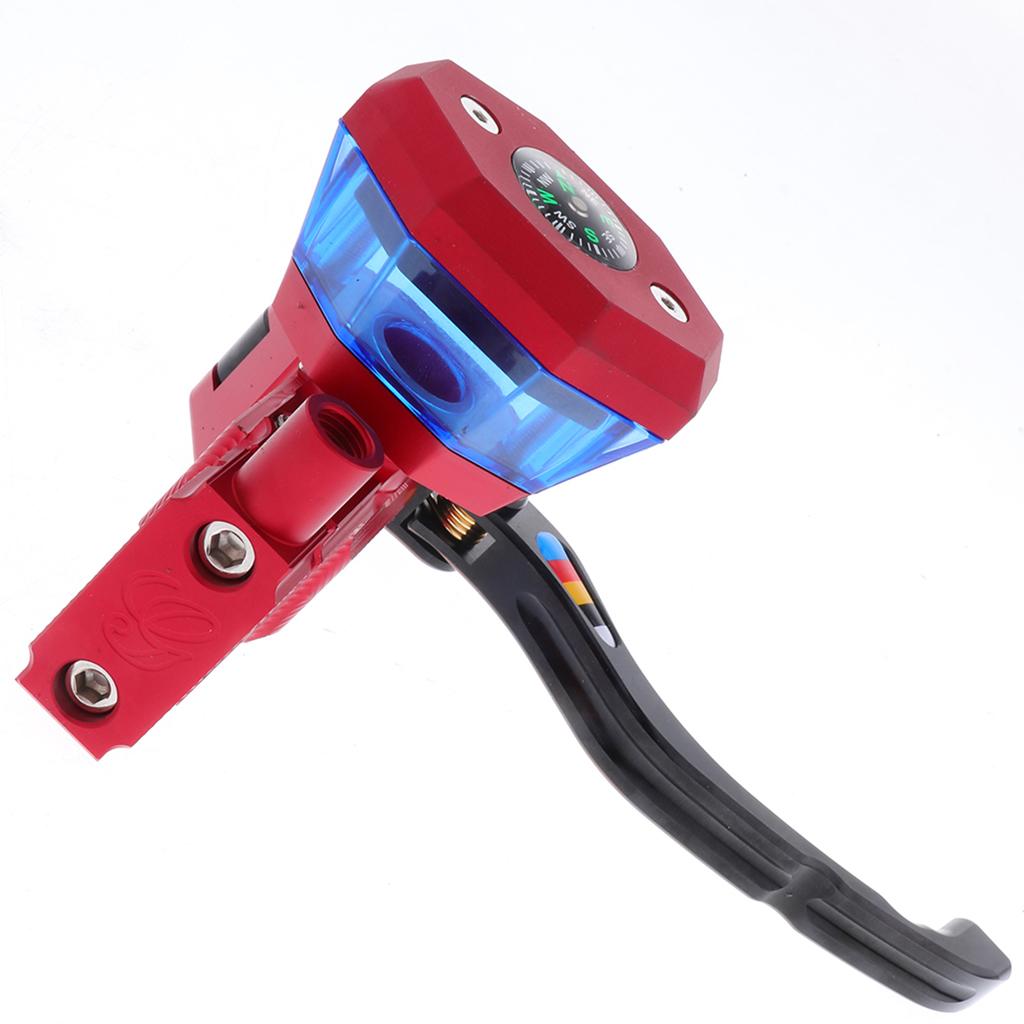 Aluminum Alloy Master Brake Pump With Lever Universal for Motorcycles Red