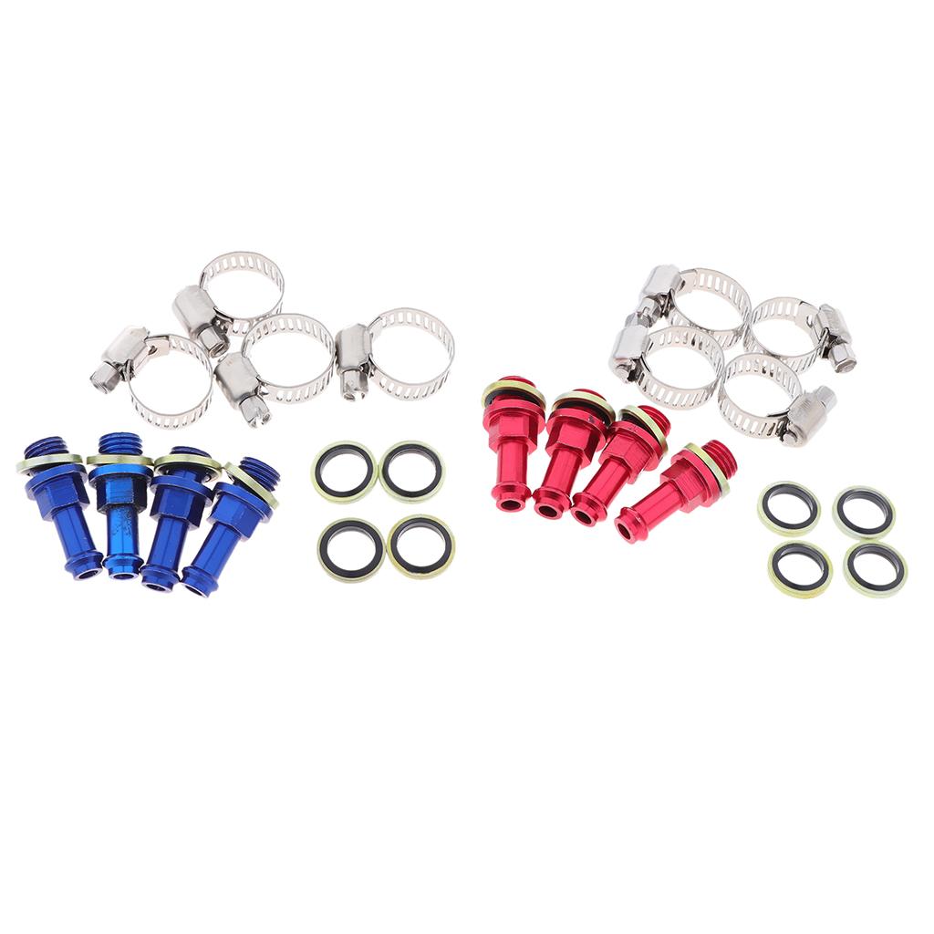 Brake Clutch Line Tube Transfer Adapter Screw for Radial Master Cylinder Blue