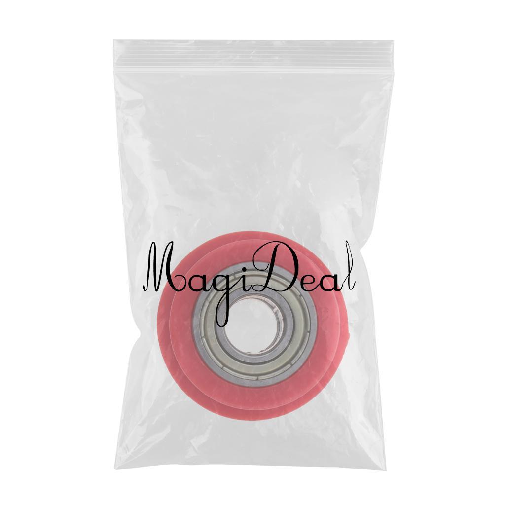 Tensioner Wheel Motorcycle Chain Pulley Pit Dirt Roller Slider (Blue) Red