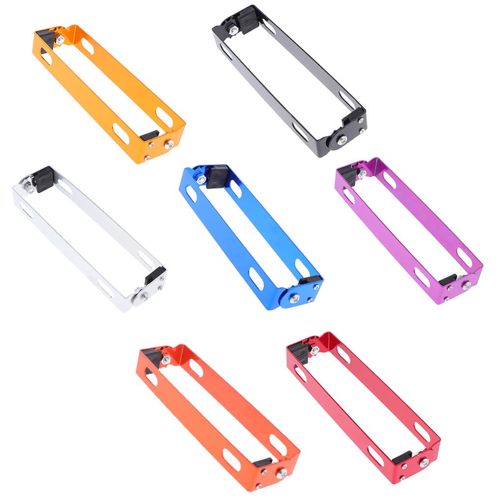Adjustable Motorcycle License Plate Frame for Electric Scooters Yellow
