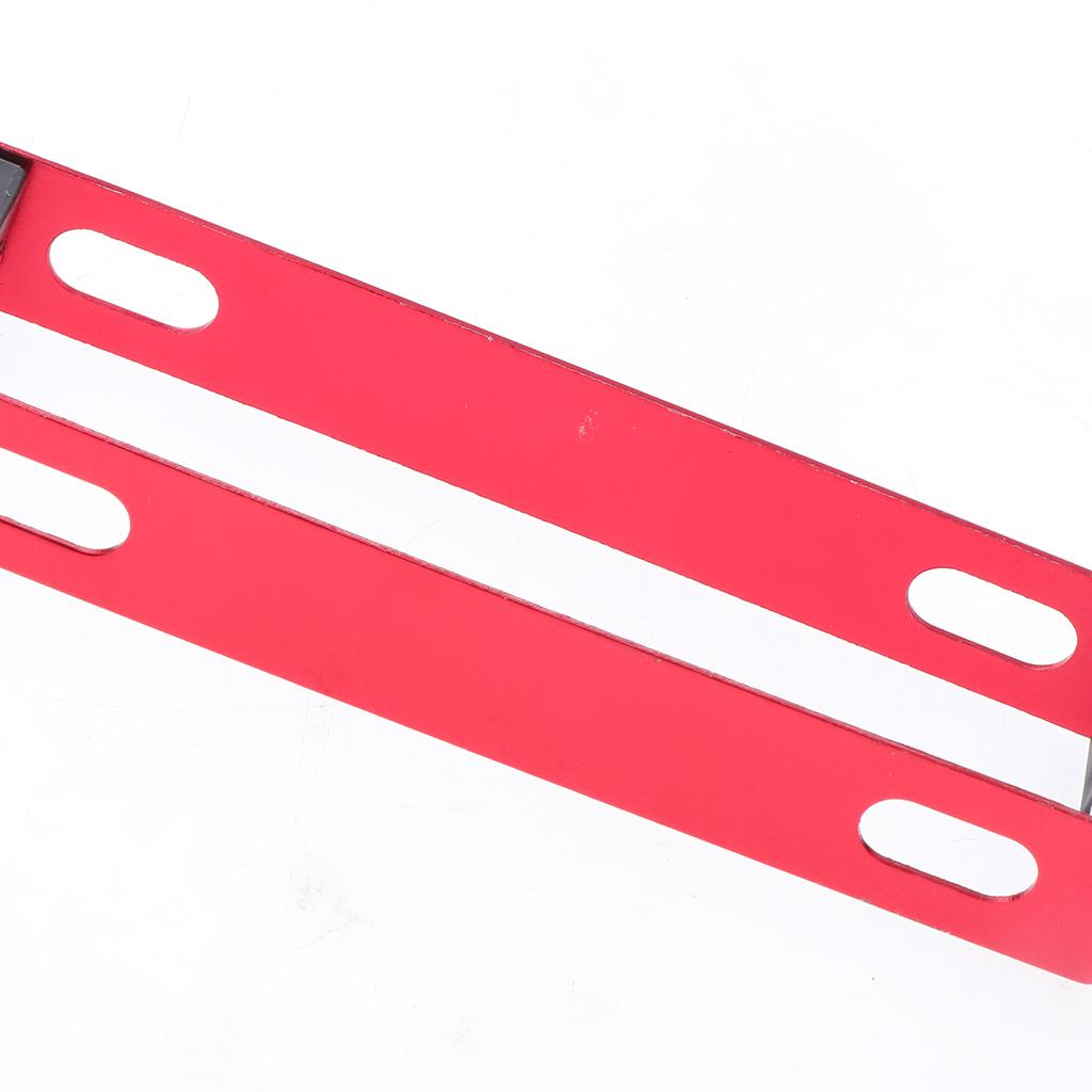 Adjustable Motorcycle License Plate Frame for Electric Scooters Red