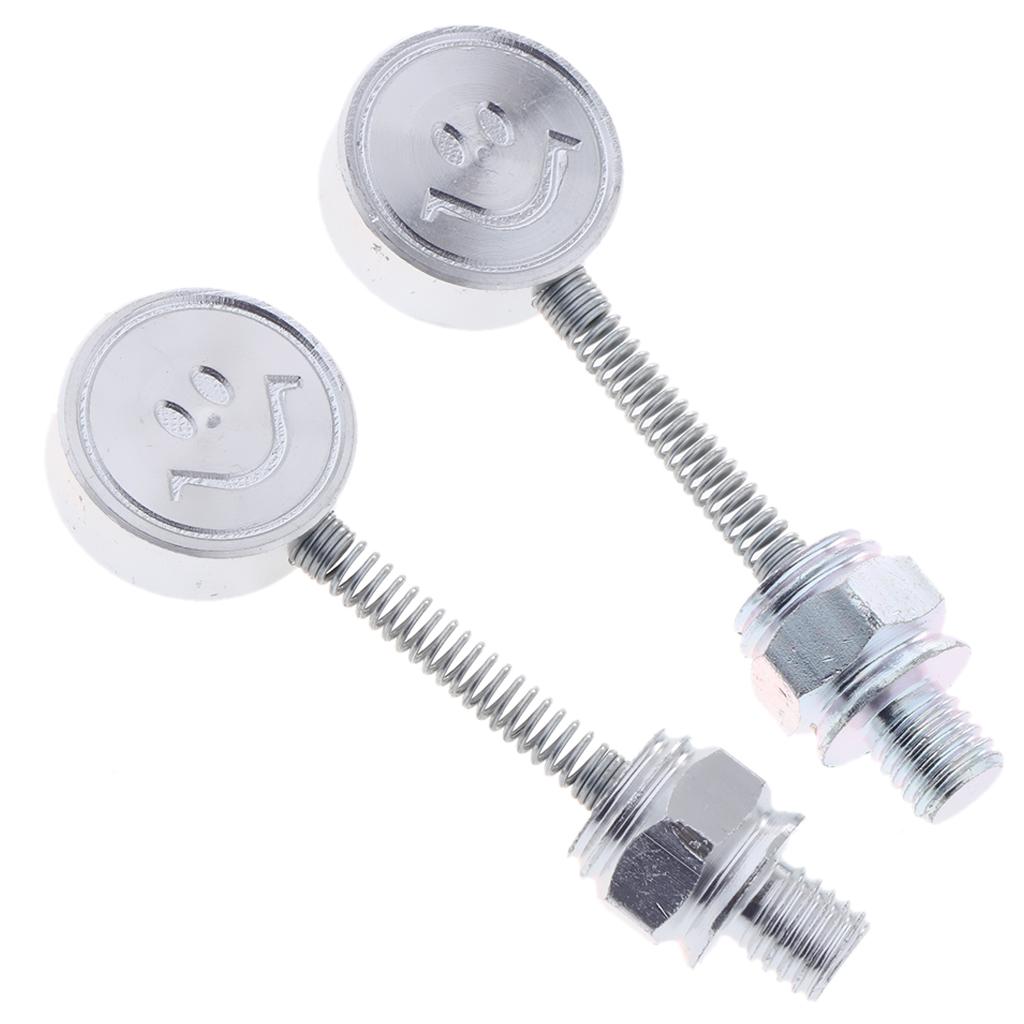 Motorcycle Decorative Parts Smiling Face Mirror Seat Screws Silver