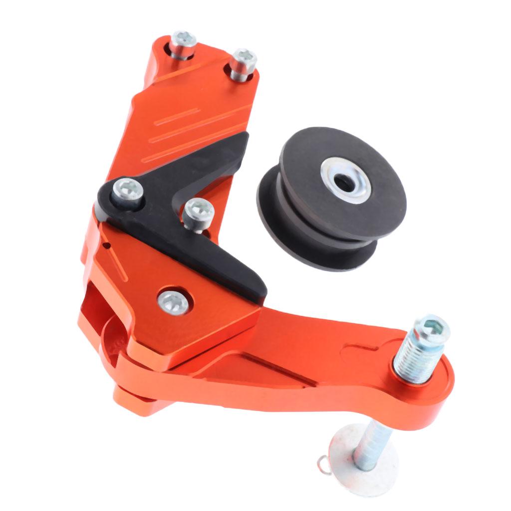 Motorcycle Chain Adjuster Tensioner Universal Chain Roller Tool Orange