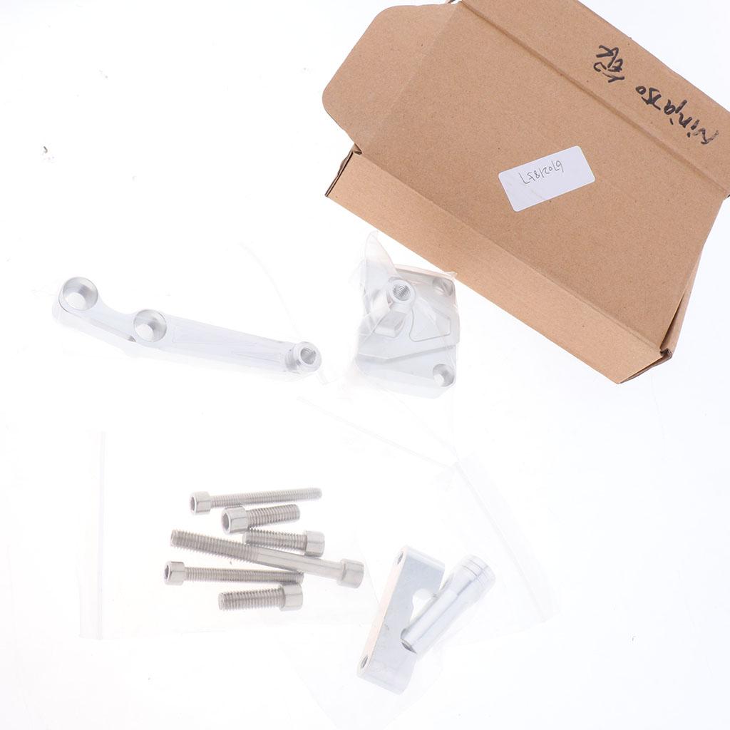 Motorcycle Steering Damper Stabilize Bracket Mount For Kawasaki NINJA Silver