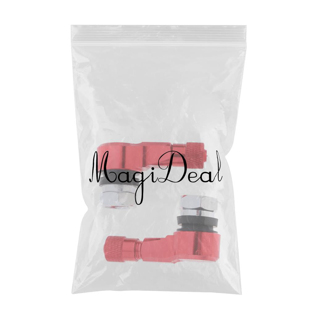 2pcs Pack CNC Aluminum Motorcycle Rim Wheel Air Tyre Tire Valve Stem Red