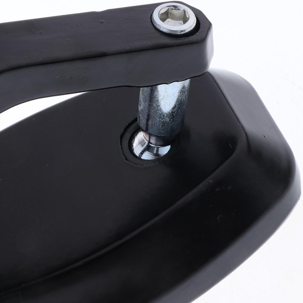 CNC Alloy Side Rear View Race Mirrors for Motorbikes Scooters Black + Black