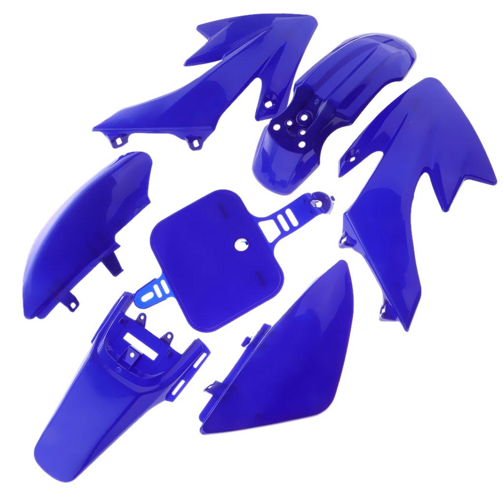 ABS Plastic Fairing Bodywork Set Cowl for HONDA XR50 CRF50 Motorbike Blue