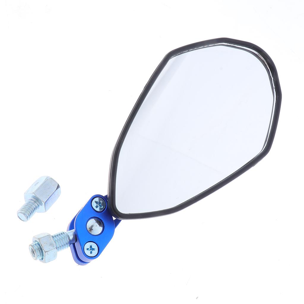 2pcs Universal 7/8" Motorcycle Handlebar Rear View Mirror Bike Mirror Blue