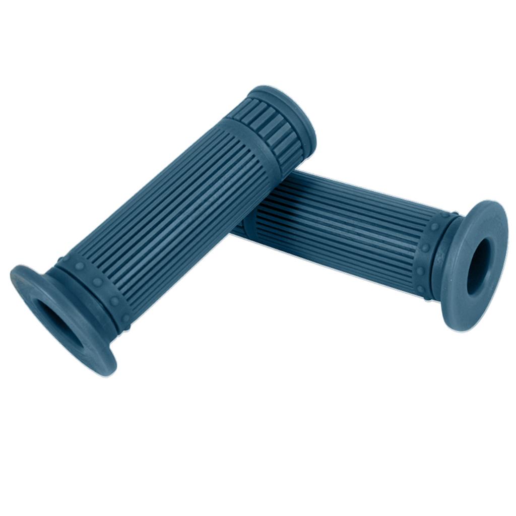Universal Motorcycle 22/24MM HandleBar Hand Grip Retro Handlebar Blue