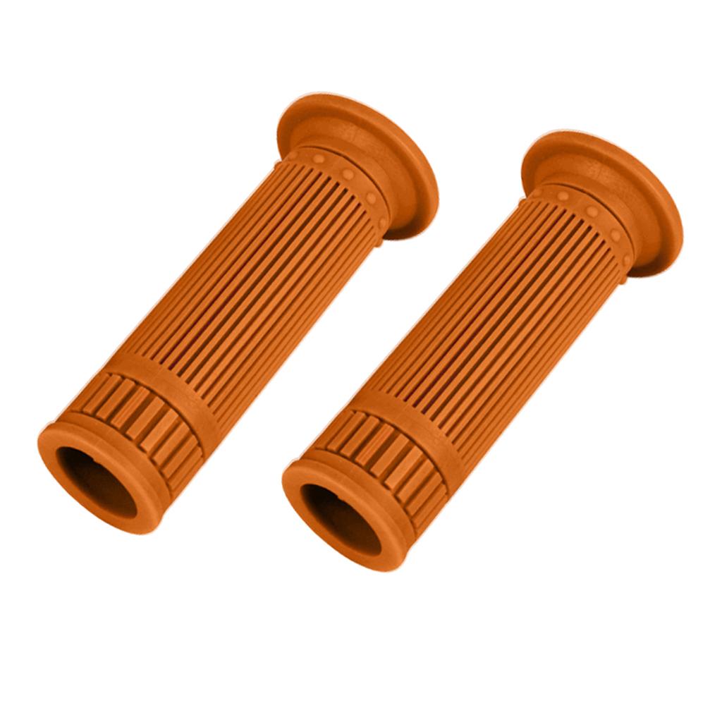Universal Motorcycle 25/28MM HandleBar Hand Grip Retro Handlebar Brown 2