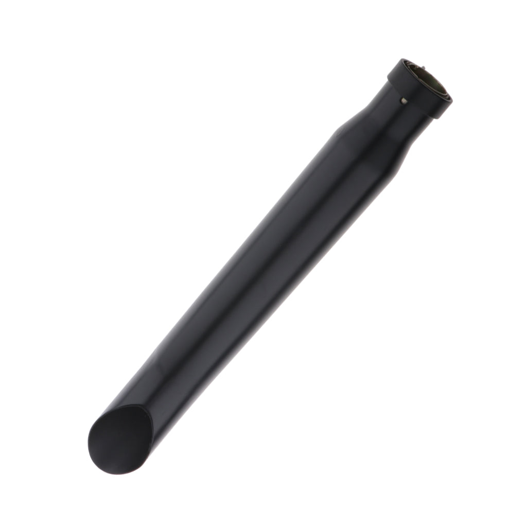 Motorcycle Racer Muffler Exhaust Pipe with Sliding Bracket Universal Black