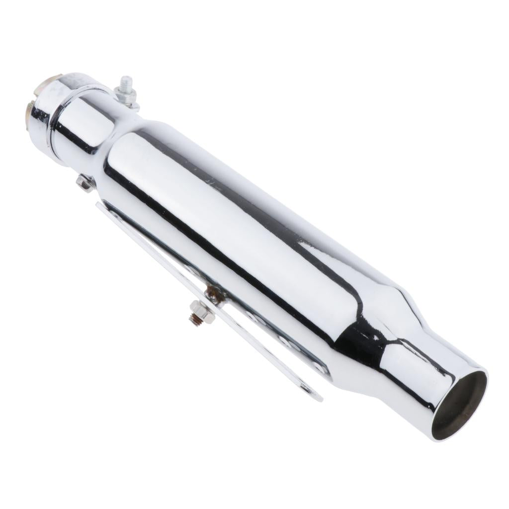 Retro Motorcycle Exhaust Pipe Muffler Exhaust Tip Tail Pipe Tube Chrome