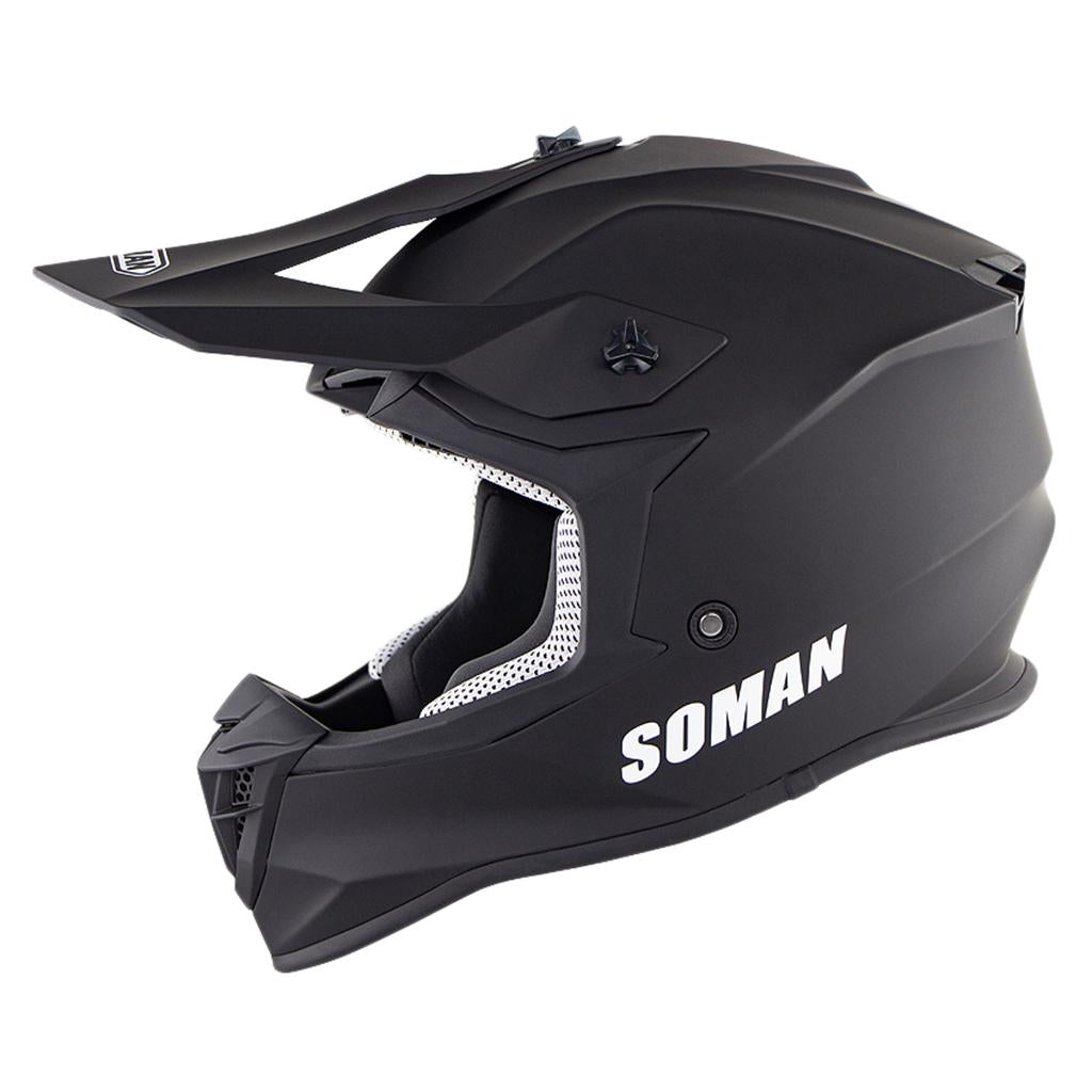 SM633 Motocross Motorcycle Helmets Cross Country Dirt Bike Helmet Black XL