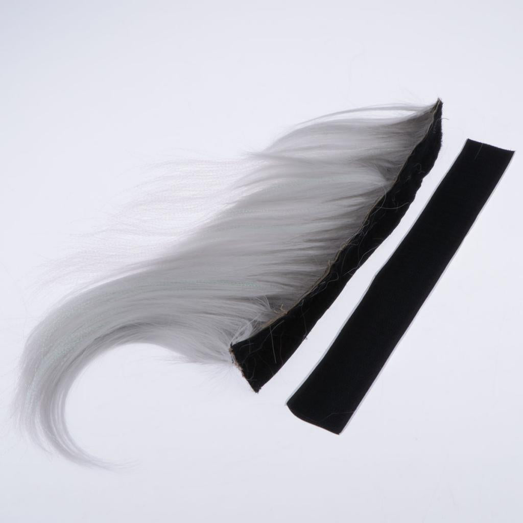 Motorcycle Helmet Adhesive Mohawk, Cool Helmet Decoration and Accessaries Gray