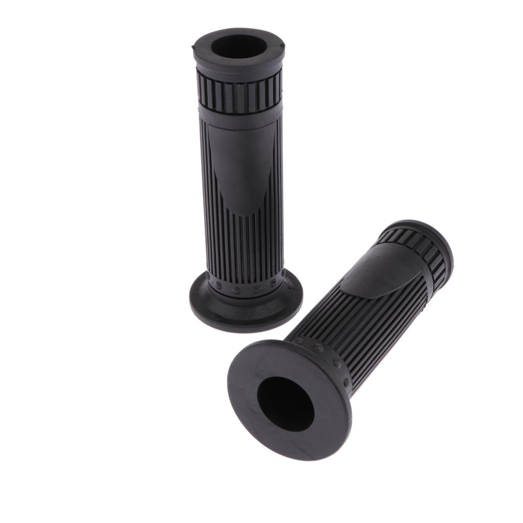 Motorcycle 22mm HandleBar Hand Grip Retro Handlebar Sleeves Black