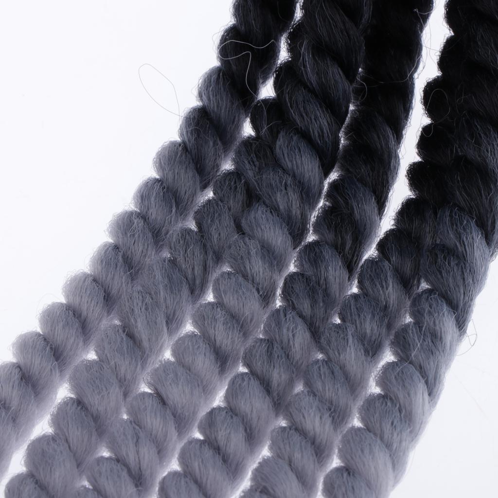 Hand-made Helmet Braids / Ponytail Motorcycle/Bicycle Helmet Wig Hair Gray
