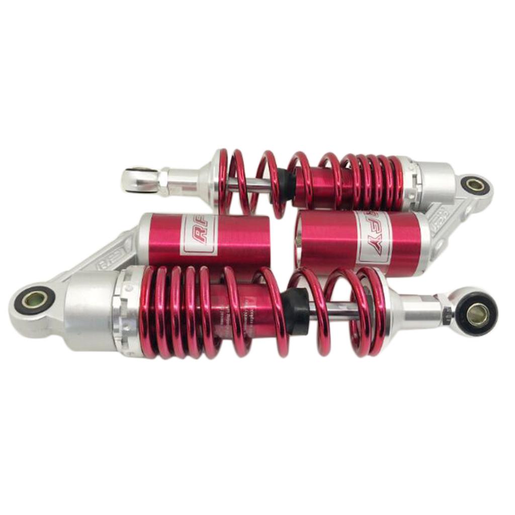 Universal 2x Motorcycle Suspension Rear Spring Shock Absorber 661lbs Red