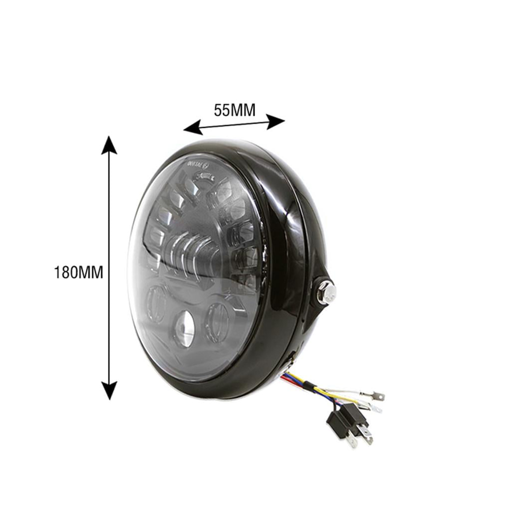 Motorcycle Retro LED Headlamp Auxiliary Headlamp Fog Lamp for Harley