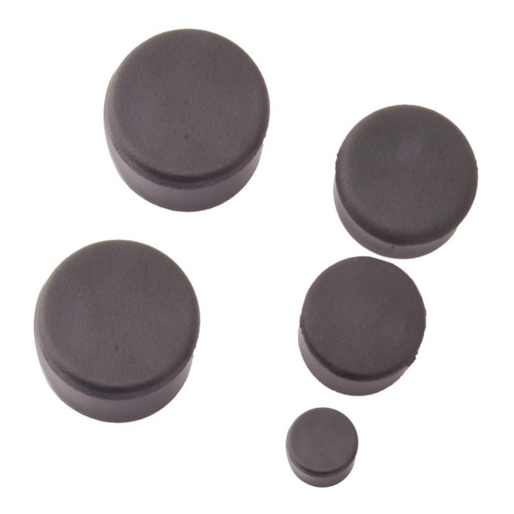 Motorcycle ATV Black Rubber Frame Plugs Set for Suzuki Hayabusa 1999-2014