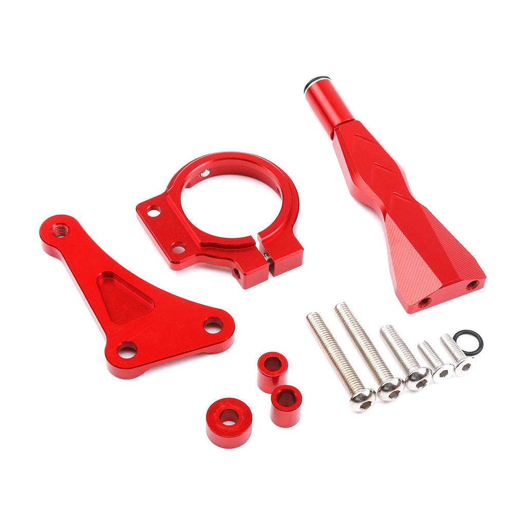 Motorcycle CNC Steering Damper Mounting Kit for Honda CB150R Red