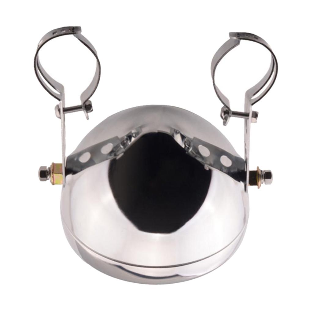 5.75" Motorcycle Retro Headlight Cover Housing For Halley Silver