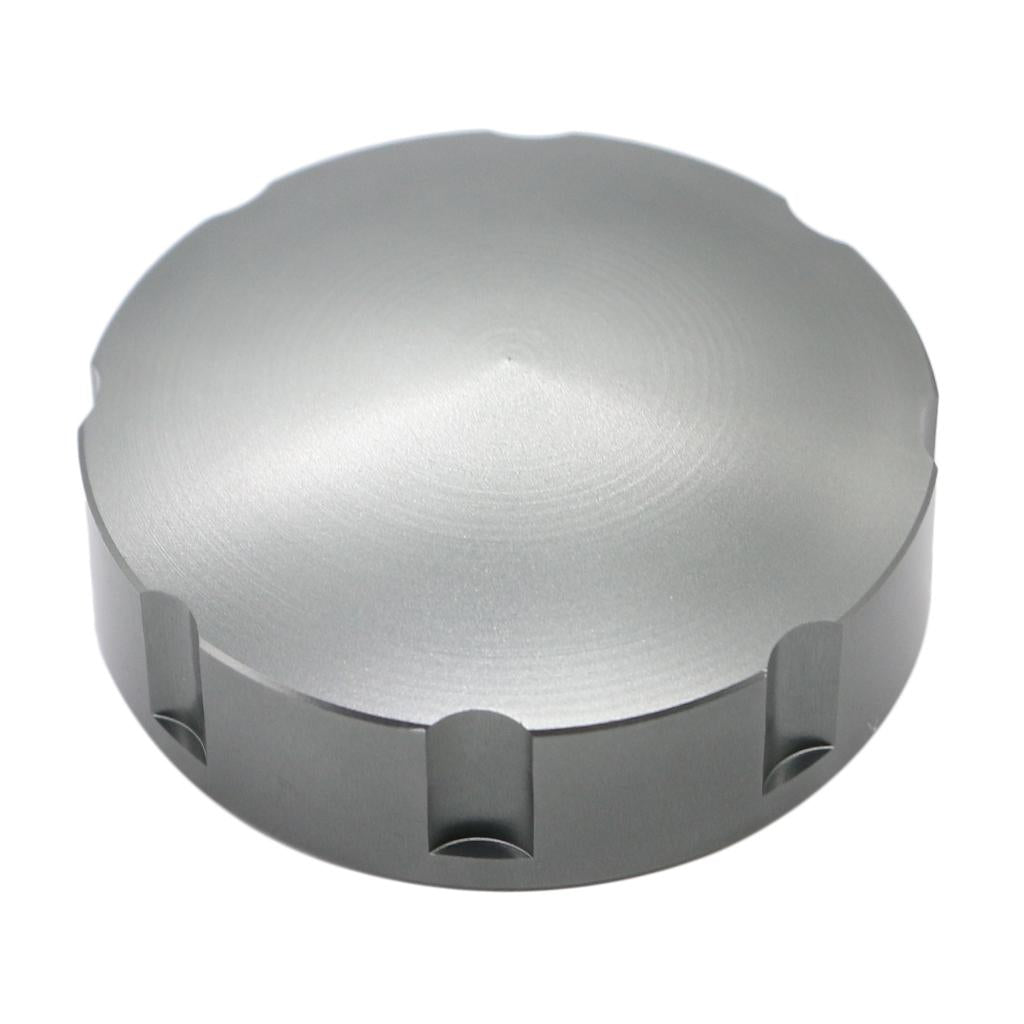 Motorbike Fuel Tank Gas Cap Cover Fuel Filler Door Cover for GTS GTV Silver