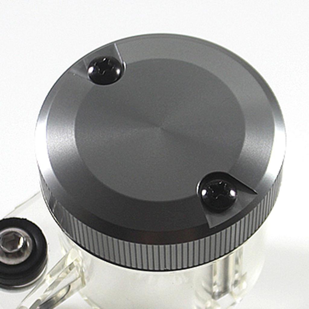 Motorcycle ATV Brake Master Cylinder Reservoir Clutch Tank Oil Cup Titanium