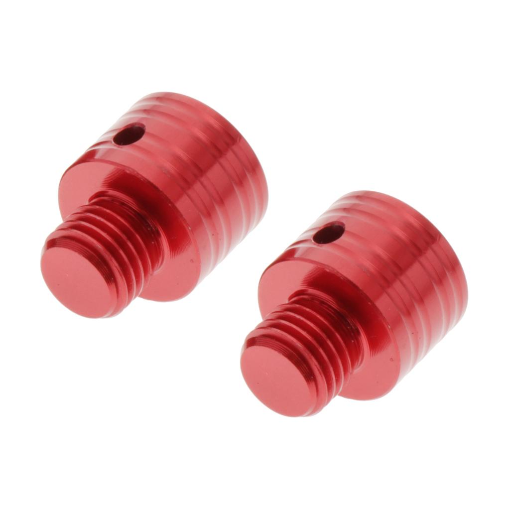 2 Pieces Motorcycle Mirror Adapter for Yamaha NMAX 125 150 155 2015-18 Red