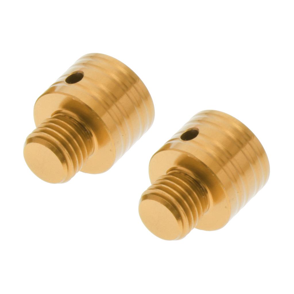 2 Pieces Motorcycle Mirror Adapter for Yamaha NMAX 125 150 155 2015-18 Gold