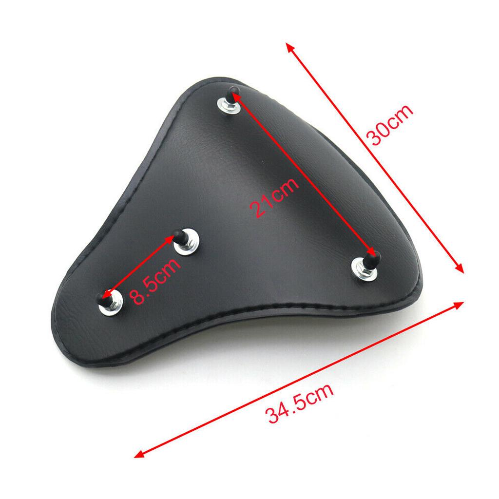 Driver Solo Seat Retro Leather for Harley for Honda Chopper Bobber Sportster