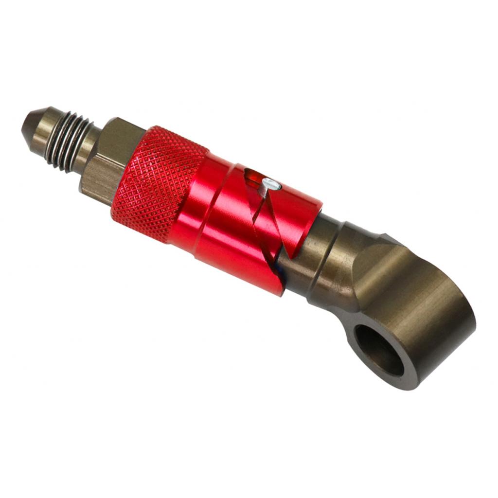 3AN Elbow Swivel Fuel Oil Gas Line Hose End Fitting Connector Red