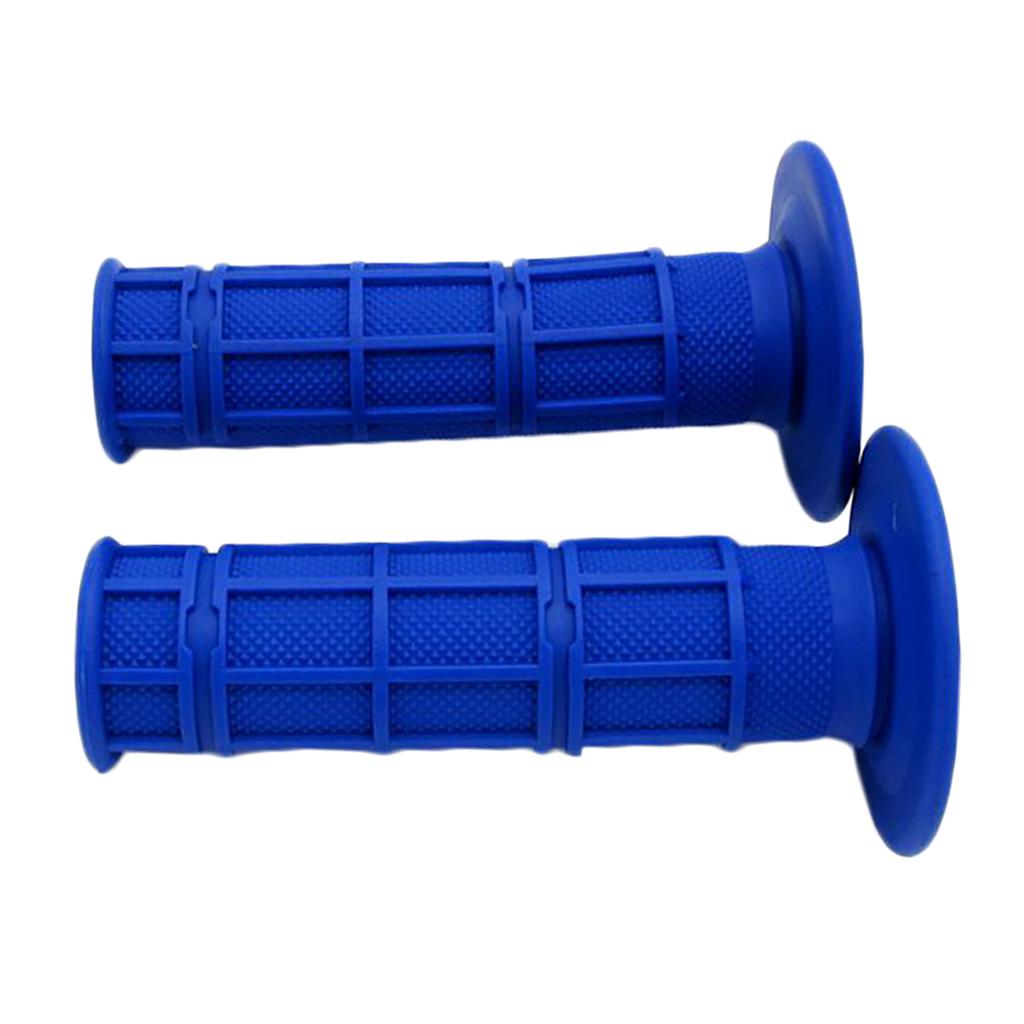7/8" Dirt Motorcycle Handle Bar Grips Pit Dirt Bike 22mm RUBBER GEL Blue