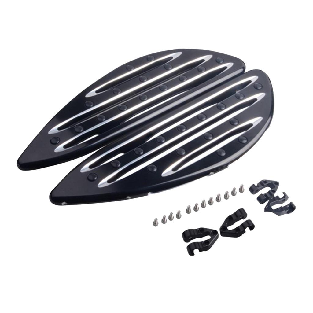Aluminium Foot Pegs for Yamaha TW200 PW50 PW80 TTR90 TTR90E pit dirt bike Black