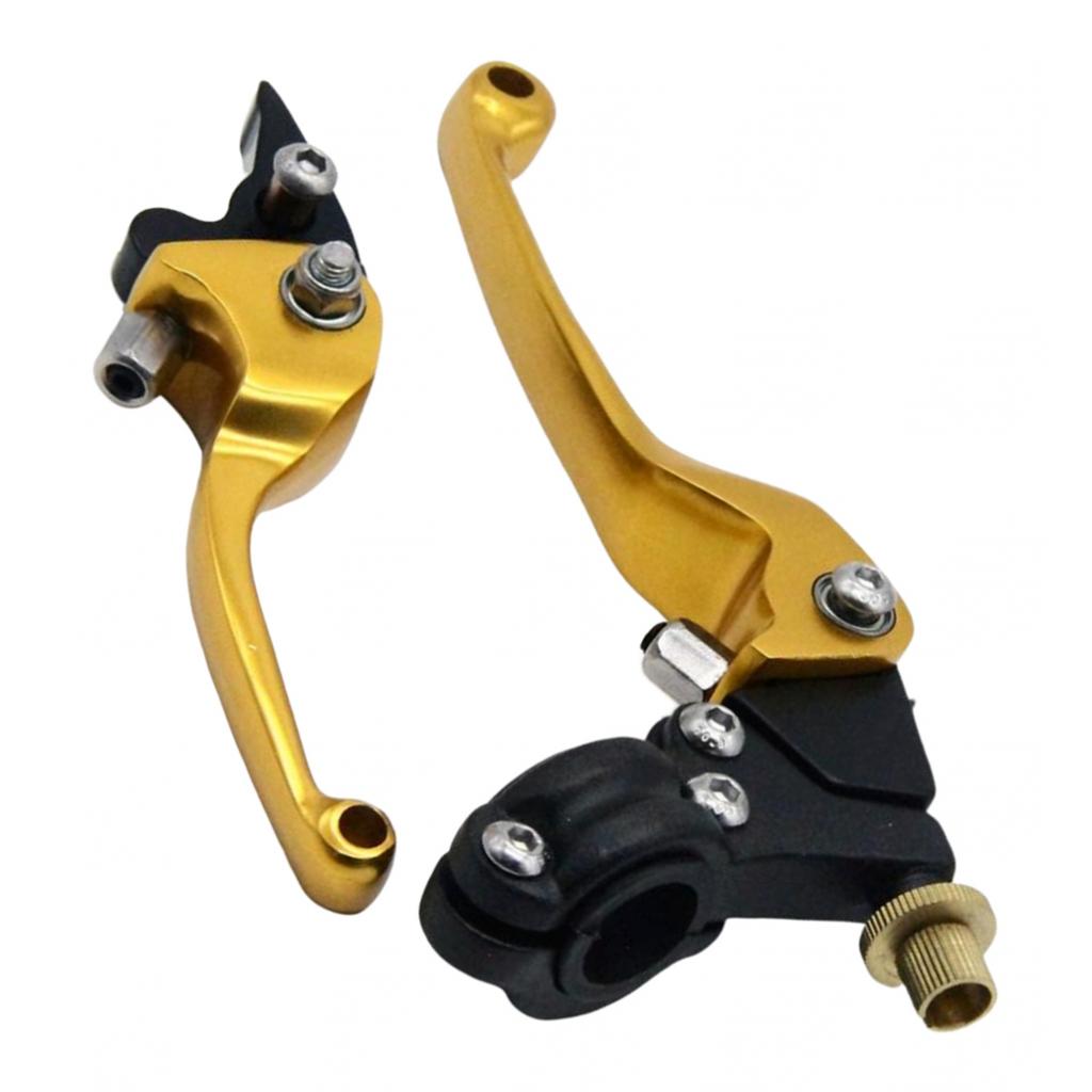 Aluminum Folding Brake Lever & Clutch 7/8'' Handlebar Grip Lever Dirt Bike