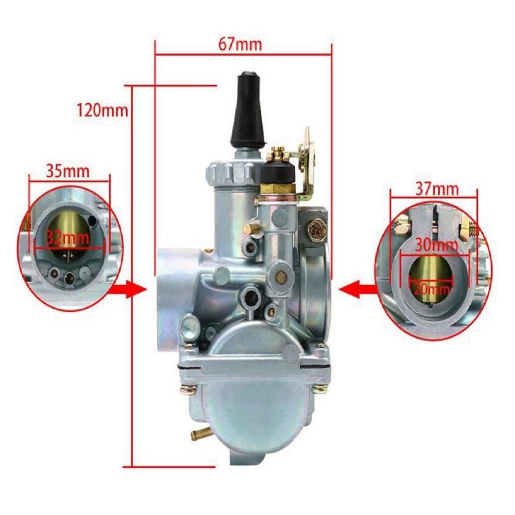 VM20 Alloy 20mm Intake Diameter Carburetor For Triumph Tiger Cub Quad Bikes
