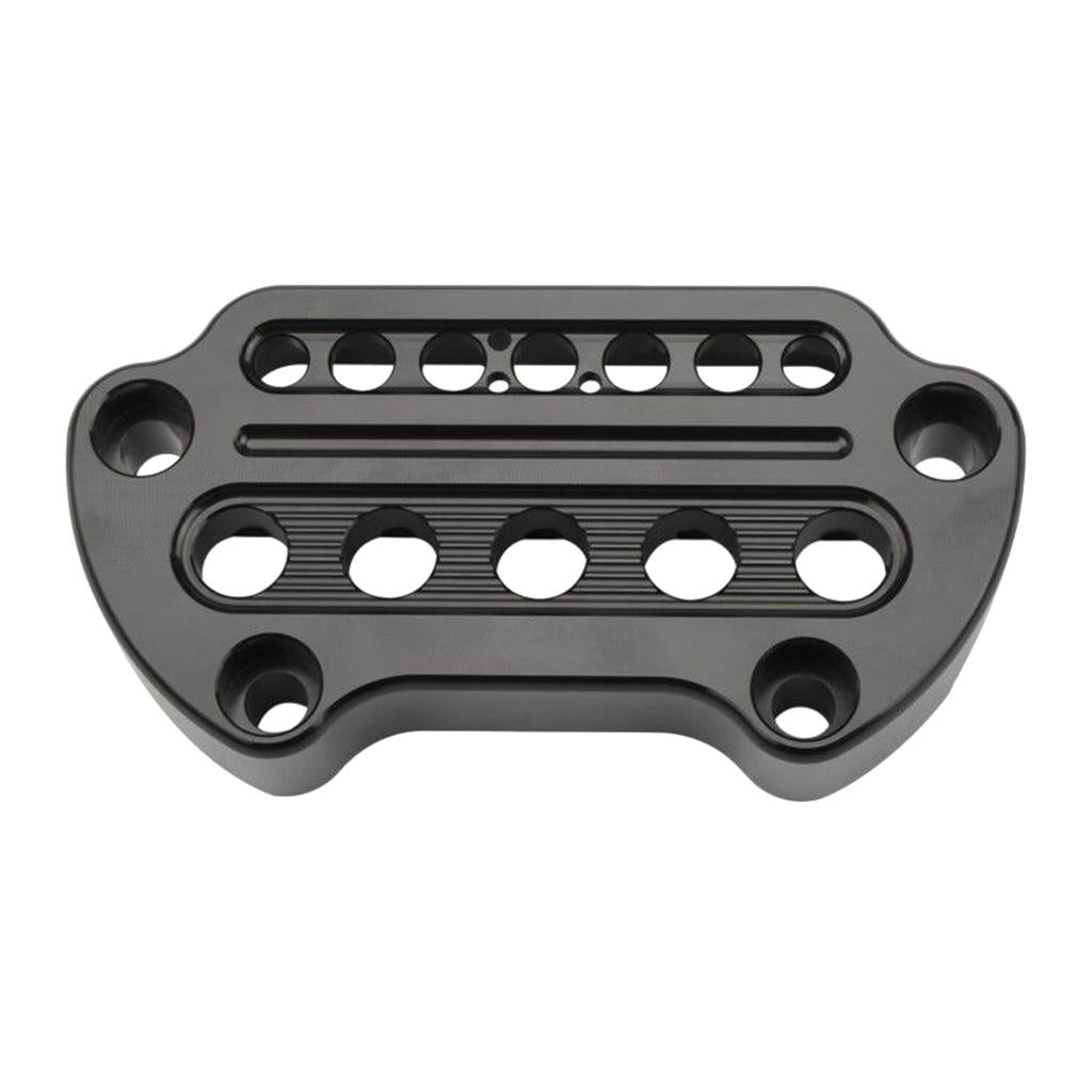 Black Indicator Light Top Clamp Fits for Harley 95-up Sportster Dyna New