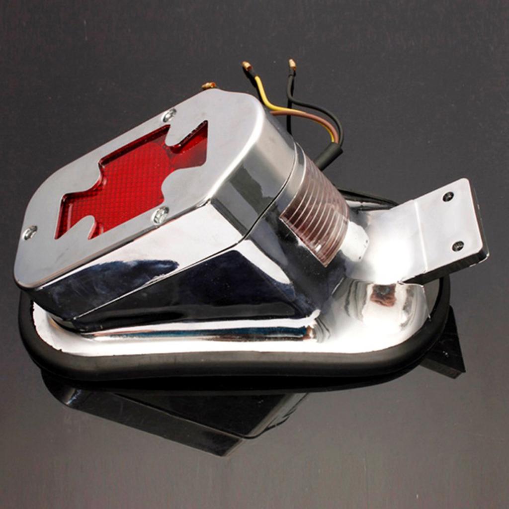 Motorcycle LED Rear Brake Tail Light Red 12V Universal for most Motorcycle