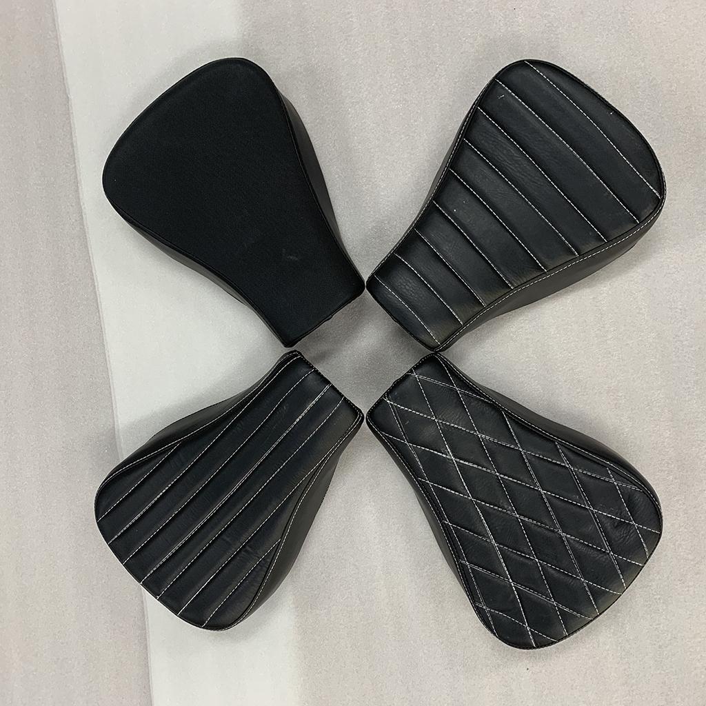 Driver Solo Seat For Harley Sportster 883 1983-2003 PU_Vertical Stripe